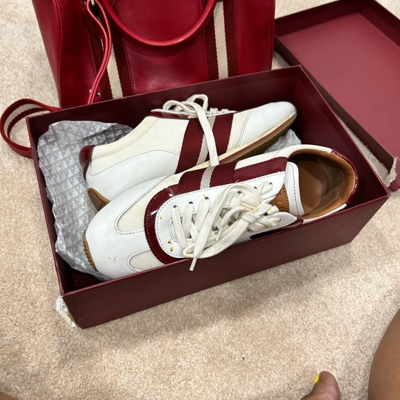 Bally Shoes - Bally Red and White Athletic Shoes